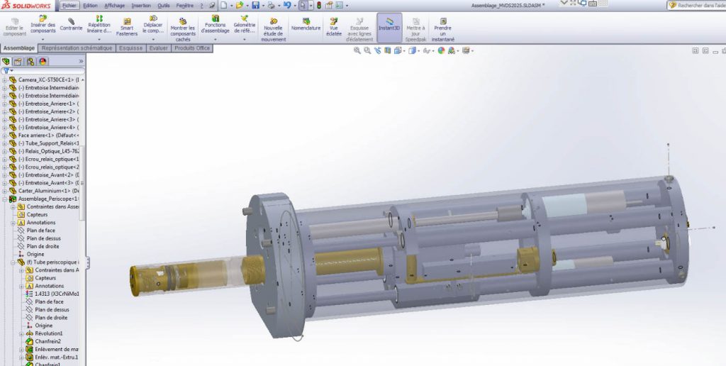 Solidworks design and deveolment of périscopique
